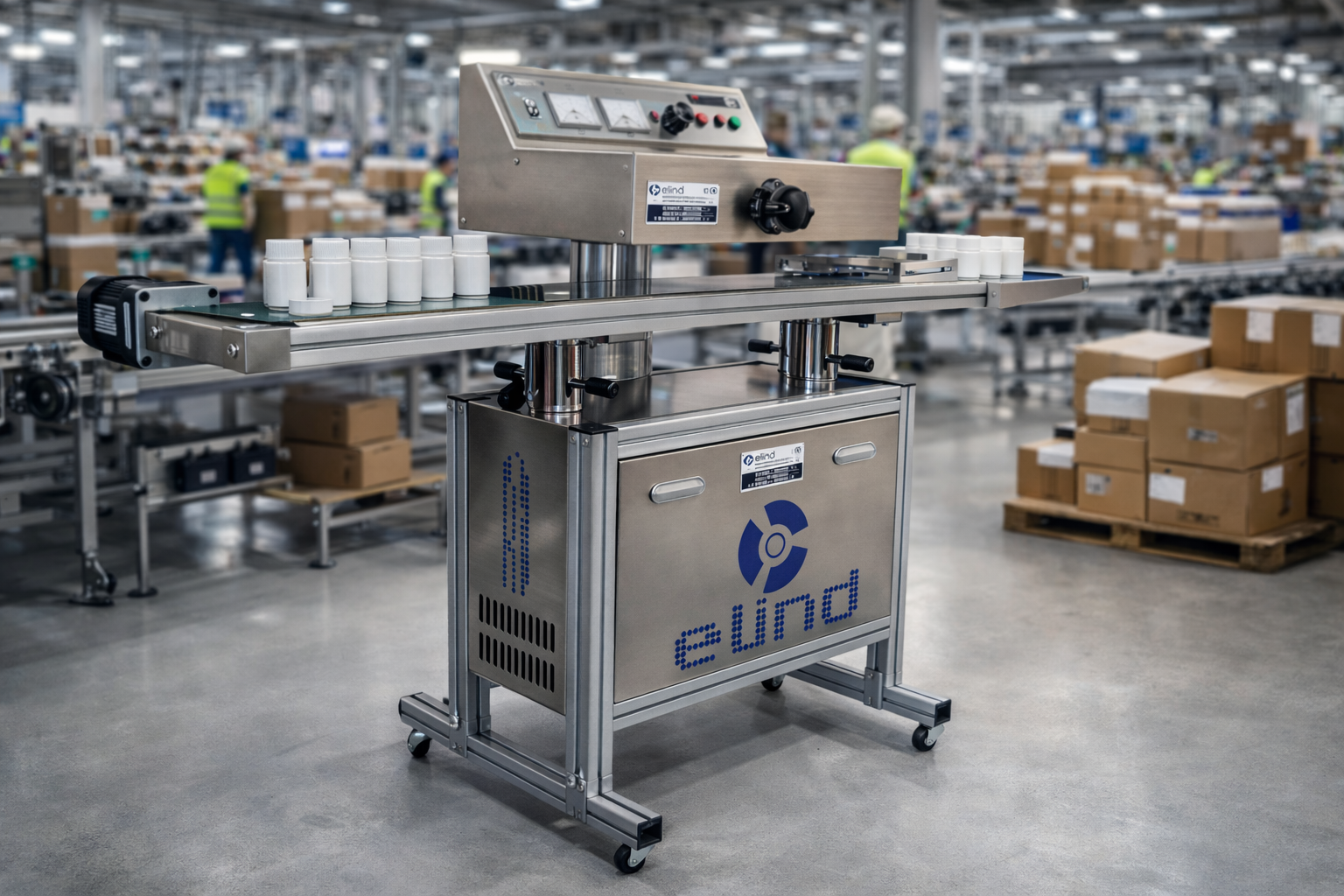 Equipo de inducción electromagnética para sellado de envases